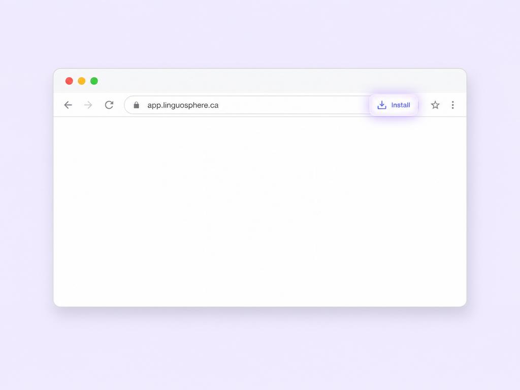 Étapes d'installation de LinguoSphère sur ordinateur